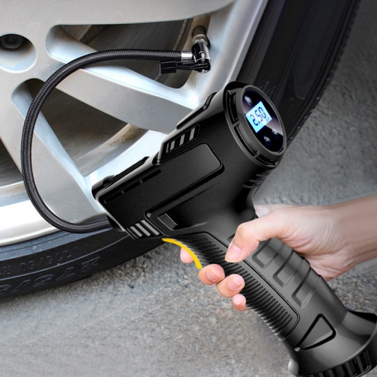 Portable Car Air Pump 120W Inflatable Pump Rechargeable Air Compressor Digital Wired/Wireless Car Auto Tire Inflator Equipment