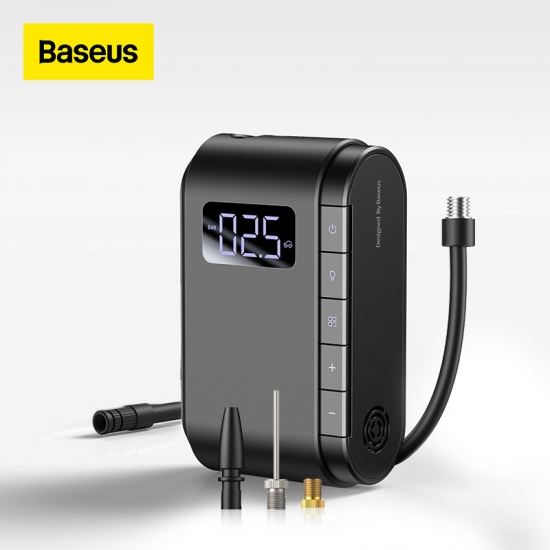Baseus Car Tyre Inflator Portable Air Compressor Electric Inflatable Pump For Car Motorcycle Bicycle Tire Inflator