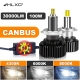 H7 LED Canbus 360 H4 H1 30000LM HB3 HB4 9012 Turbo Bi Led Projetor Lens H11 9005 Car Headlight Bulb Auto Ice Fog Lamp 6000K HLXG