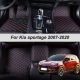 Custom Made Leather Car Floor Mats For Kia sportage 2007 2008 2009 2010 2018 2013 2014 2020 Carpets Rugs Foot Pads Accessories
