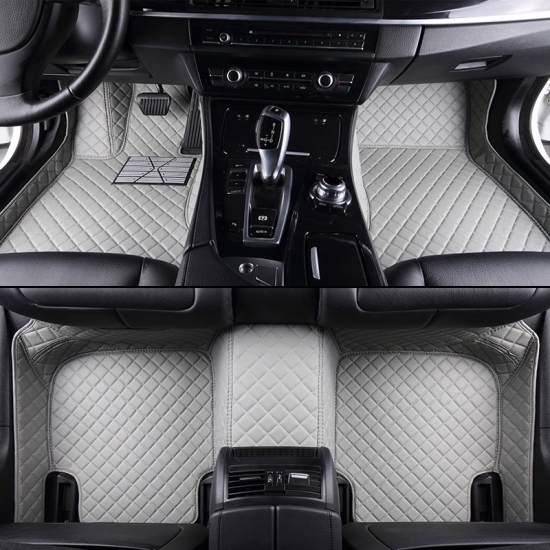 Custom Leather car floor mats for Audi Q3 A3 A6 Q5 A4 Q7 A5 A7 S3 S5 S6 S7 S8 R8 TT SQ5 SR4-7 A1 A8 Double foot mats