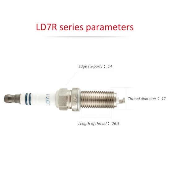 4PCS per Lot  TORCH spark plugs LD7R series LD7RTI/LD7RIU/LD7RTIP/LD7II for NissantoyotaMazdaRenault Ssangyong