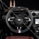 Leather Steering Wheel Cover Non-slip Fashion Breathable For Ford Mustang Shelby GT T70 T80 Round Shape