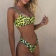 2021 Women Sexy Wear Bikini Female Swimwear Beach Bikini Leopard Beachwear Set BathingSuit Snakeskin Push Up Swimsuit