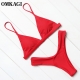 OMKAGI Micro Bikini Set Swimwear Women Swimsuit Sexy Push Up Swimming Bathing Suit Beachwear Summer New Brazilian Bikini 2022