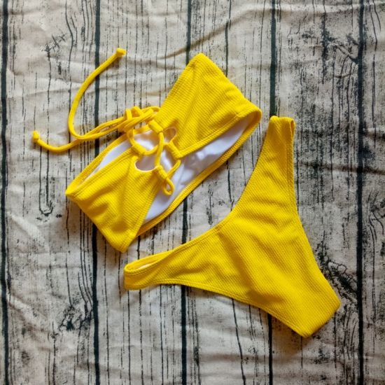 2022 Solid Bikini Brazillian Swimsuit Women Bikini Set Sexy Off Shoulder Swimwear Female Swimming Biquini Maillot De Bain Femme