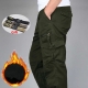 Winter Mens Cargo Pants Double Layer Fleece Warm Thick Military Camouflage Tactical Cotton Long Trousers Men Baggy Casual Pants