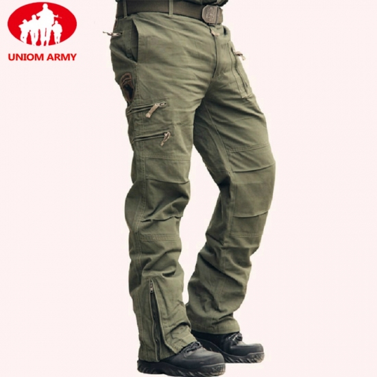 Mens Tactical Pants Army Military Style Cargo Pants Men Camo Jogger Plus Size Cotton Many Pocket Male Camouflage Black Trousers