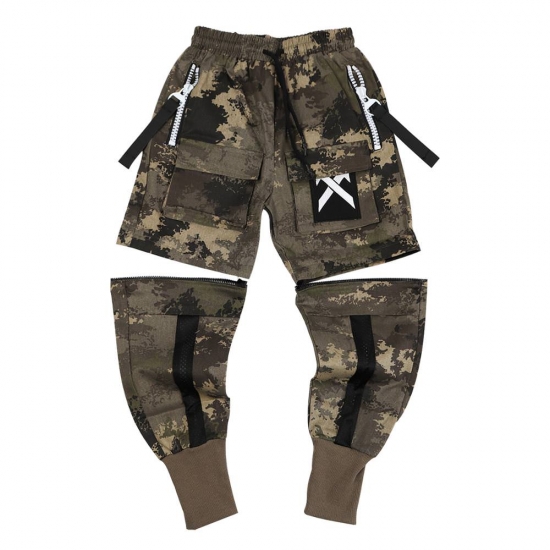 11 BYBBS DARK Detachable Multi-Pocket Cargo Pants Men Harajuku Hip Hop Streetwear Joggers Man Elastic Waist Sweatpants Techwear