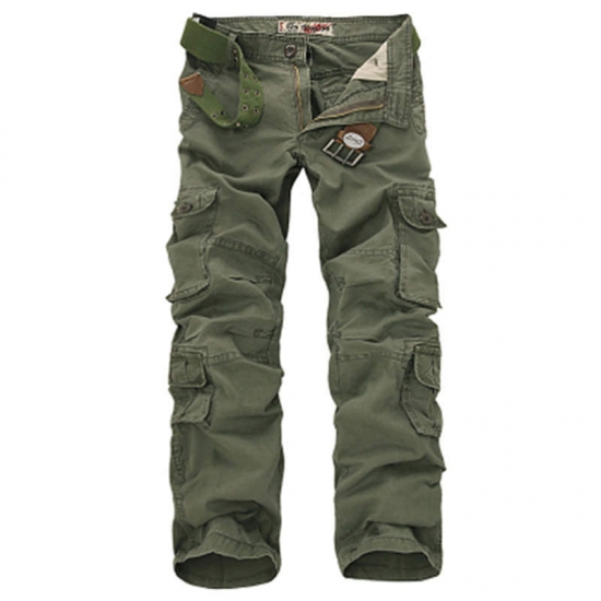 Fashion Military Cargo Pants Men Loose Baggy Tactical Trousers Outdoor Casual Cotton Cargo Pants Men Multi Pockets Big size