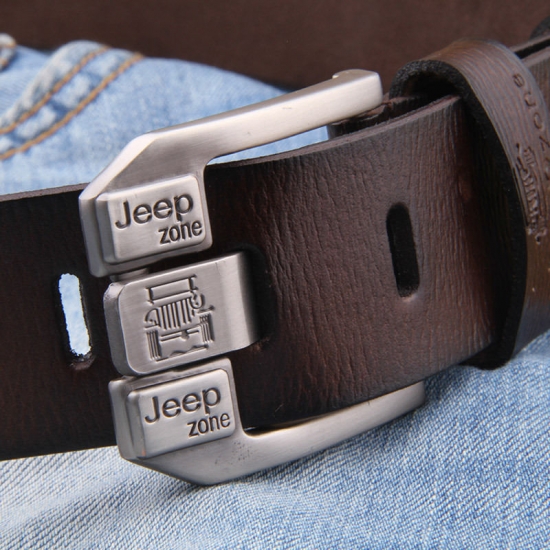 Genuine Leather Belt Men Luxury Vintage Metal Pin Buckle Design Belts Brand Strap for Jeans Designer Strap