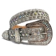 Fashion Luxury Strap Diamond Belt Western Crystal Studded Belt Cowgirl Cowboy Rhinestone Belt For Women Men Jean Cinto De Strass