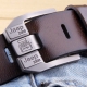 Luxury Designer Belts for Men Vintage Spilt Genuine Leather Pin Buckle Waist Strap Belt for Jeans