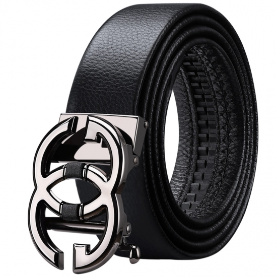 Williampolo Genuine Leather Belt Men Luxury Brand Designer Fashion Belts For Men Strap Male Metal Automatic Buckle