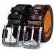 140CM Natural Cowhide Mens Genuine Leather Belt Designer Fashion Casual Mens Denim Pin Buckle Brand Belt
