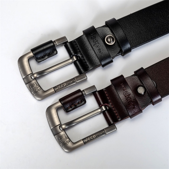 140CM Natural Cowhide Mens Genuine Leather Belt Designer Fashion Casual Mens Denim Pin Buckle Brand Belt