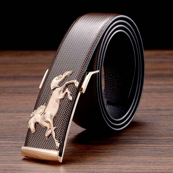 Designer Belts New Leather Belts for Men Buckle Fancy Vintage Jeans Plate Buckle Belts