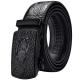 Belt Mens Leather Automatic Buckle Business Casual Crocodile Pattern Leather Belt With Automatic