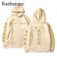 Ranberone Fashion Hoodie Tokyo Revengers Print Harajuku Loose Pocket Hoodies Womens Men Fleece Pullover Sweatshirt Activewear