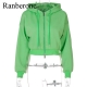 Ranberone Women Sport Jacket Zipper Yoga Coat Clothes Quick Dry Fitness Jacket Running Hoodies Autumn Casual Sport Hooded Top