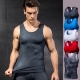 New 2022  Men Compression Fitness Tights Tank Top Quickly Dry Sleeveless Gym Clothing Summer Workout Running Vest Sports Shirt