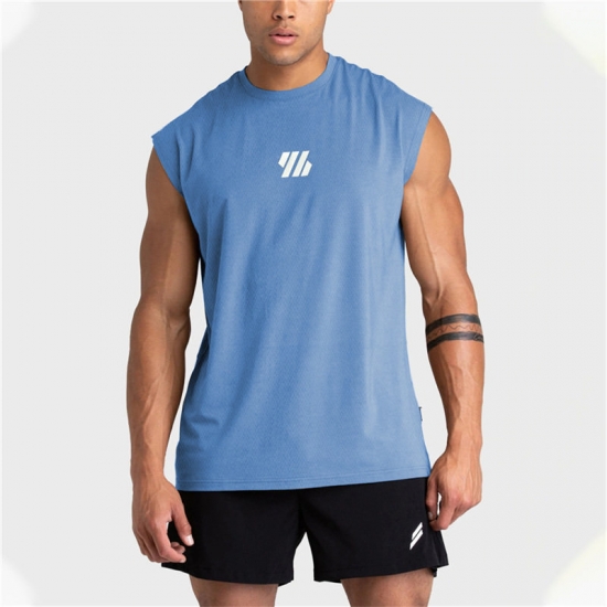 2022 Summer new Gym Vest Men Bodybuilding Sleeveless Sports Tank Top quick-drying mesh Fitness Running Tank Top men Clothes