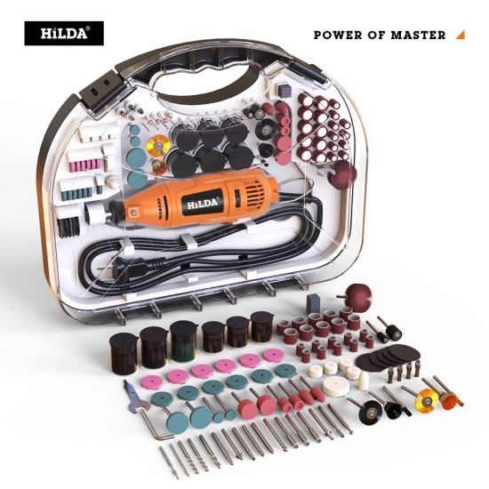HILDA Electric Mini Drill Grinder Engraving Pen Mini Drill Electric Rotary Tool Grinding Machine Accessories