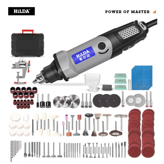 HILDA Electric Drill Mini Engraver Rotary Tool 400W Mini Drill 6 Position Rotary Tools Mini Grinding Machine