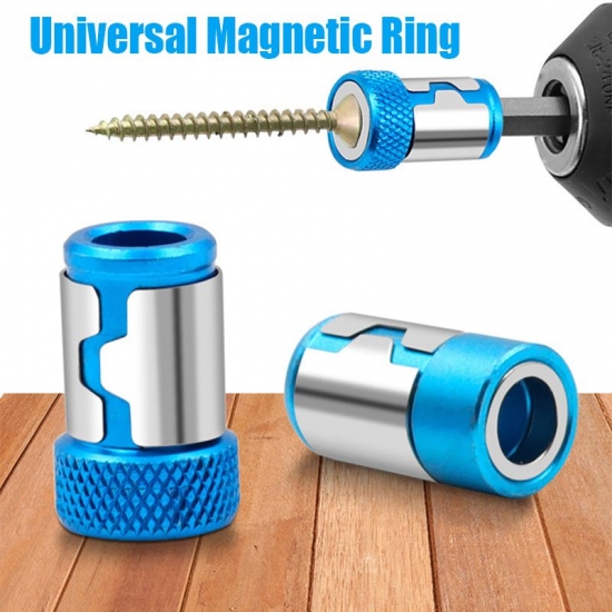 3pc Magnetic Bit Holder Alloy Electric Magnetic Ring Screwdriver Bit Head Strong Non-slip Magnet Ring for Phillip Bit Magnetizer