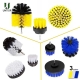 UNTIOR 3Pcs-Set Electric Scrubber Brush Drill Brush Kit Plastic Round Cleaning Brush For Carpet Glass Car Tires Nylon Brushes