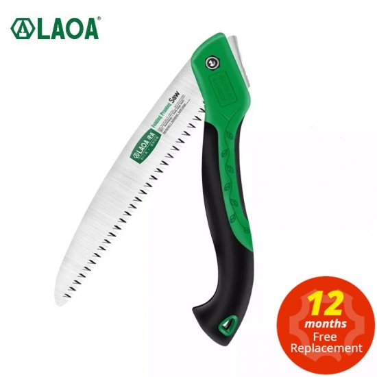 LAOA Camping Saw Foldable Portable Secateurs Gardening Pruner 10 Inch Tree Trimmers Garden Tool for Woodworking Folding Hand Saw