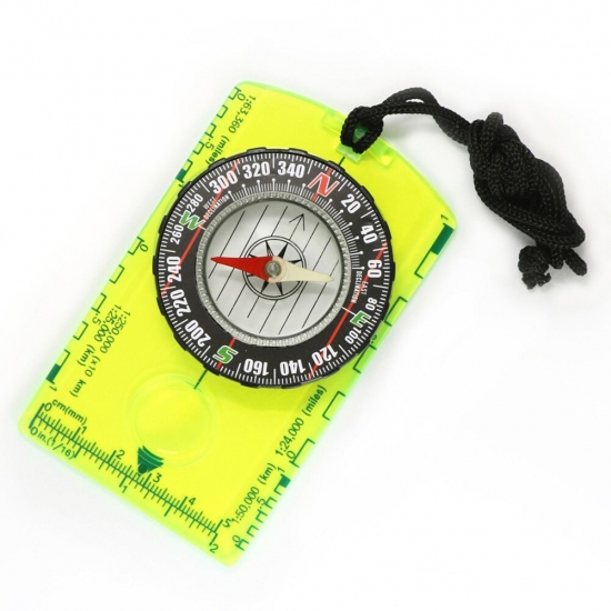 Hiking Backpack Compass with Scale for Camping Navigation Acrylic Professional Field Compass for Map Reading Best Survival Tool
