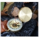High Quality Camping Hiking Pocket Brass Golden Compass Portable Compass Navigation for Outdoor Activities outdoor survival