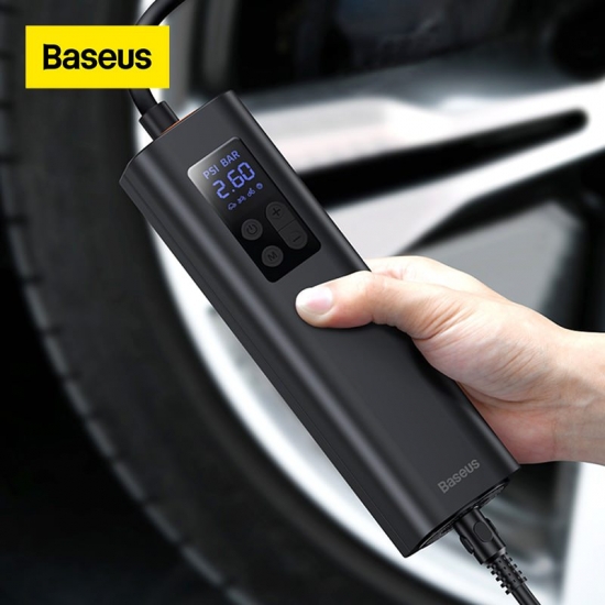 Baseus Inflator Pump 12V Portable Car Air Compressor For Motorcycles Bicycle Boat Tyre Inflator Digital Auto Inflatable Air Pump