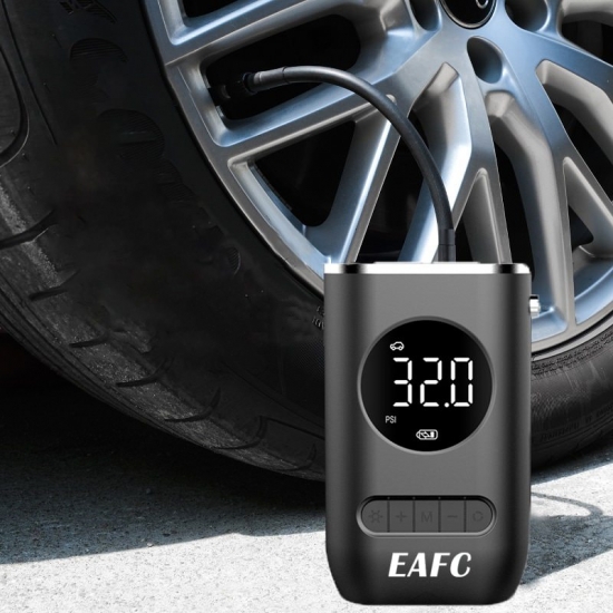 Electric Inflator Pump Portable Mini Wireless Smart Digital Air Compressor Tire Pressure Detection For Car Bike Motorcycle Balls