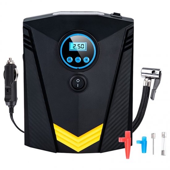 Car Air Compressor Pump 12V Electric Tire Inflatable Portable Auto Car Tire Inflator For Car Motorcycle Led Light Tire Pump