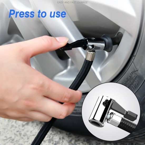 Portable Car Air Pump Electric Tire Inflator Pump 12V Digital Air Compressor Auto Tyre Pumb For Automobile Motorcycle Bicycle