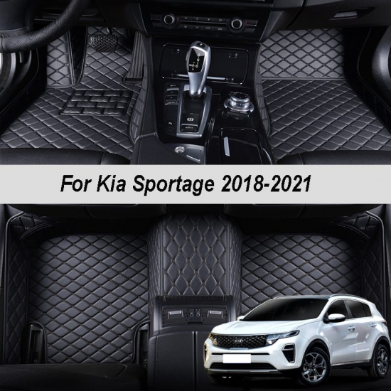 Custom Made Leather Car Floor Mats For Kia Sportage 4 2022 Interior Details Carpets Rugs Foot Pads Accessories