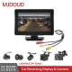 Mjdoud 4-3 Inch Car Monitor Reversing Camera With Screen Rear Backup Video Players Electronics Automobiles Parts Accessories