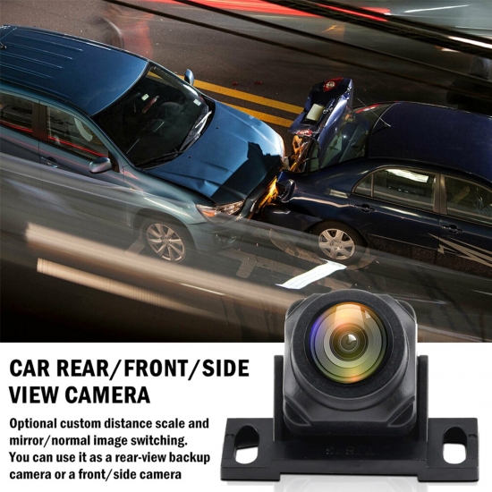 Car Backup Camera Rear View Camera 1080P Clear Anti-interference 170 Degree Wide Angle Adjustable Vehicle Small Reversing Camera