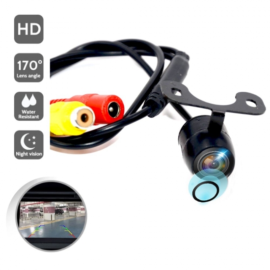 Car Rear View Camera Wide Angle Reverse Parking Waterproof Ccd Led Auto Backup Monitor Universal For Bmw New Hd Night Vision