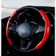 38Cm 1Pair Fur Carbon Fiber Look Universal Winter Car Steering Wheel Booster Cover Non-slip Auto Interior Decoration Accessories