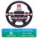 Genuine Leather Braid Steering Wheel Cover Automobile Braiding Covers On The Steering Wheel For Car Interior Accessories 15 Inch