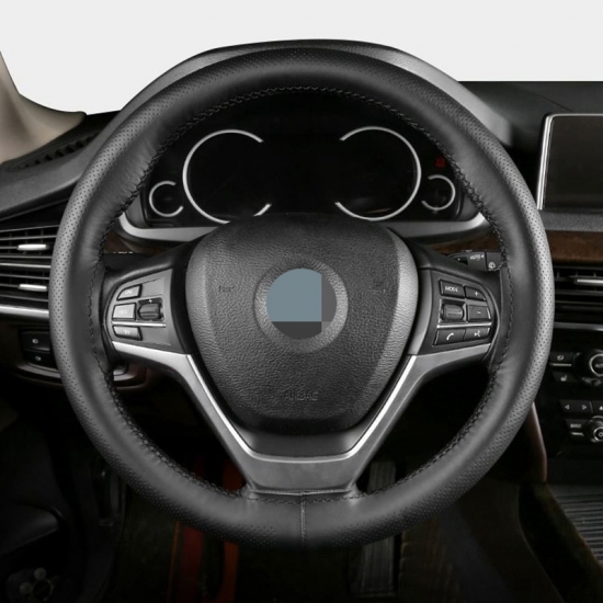 Car Steering Wheel Braid Cover Universal Fiber Leather Car Steering-wheel With Needles And Thread Auto Interior Accessories
