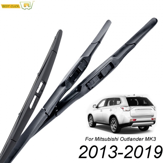 Misima Windscreen Wiper Blades For Mitsubishi Outlander Gf Gg Zj Zk 2013 - 2019 Front Rear Window 2014 2015 2016 2017 2018