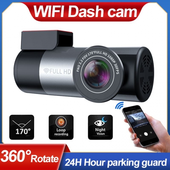 Dash Cam Wifi Full Hd 1080P Super Mini Car Camera Dvr Wireless Night Version G-sensor Driving Recorder With Multi Country Voice