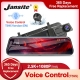 Jansite 10-amp;Quot; 2-5K Car Dvr Touch Screen Video Recorder Dual Lens Rear View Mirror Dash Cam Front -amp;Amp; 1080P Rear Camera Voice Control