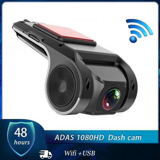 Car Dash Cam Wifi Usb 2 In 1 1080P 170 Degree Wide Angle Dash Camera Dvr Adas Dashcam Android Dvr Auto Recorder Night Version