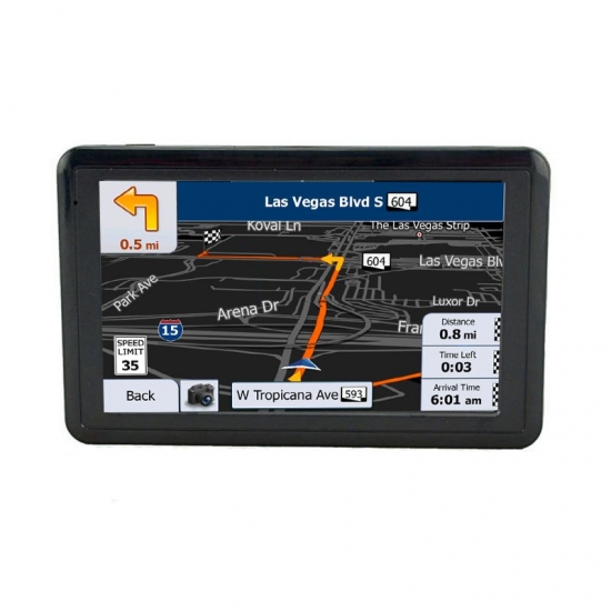 5 Inches Touch Screen Gps Navigation 2022 Map For Car 8G Ram 128Mb Fm Transmission Truck Gps Navigators Ce Fcc Rohs