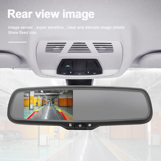 4-3 Inch Lcd Auto Brighness Car Rearview Mirror Tft Lcd Monitor With Original Special Bracket Mirror Screen Car Rearview Mirror